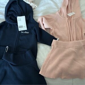 H&M Kids Matching Sets in Navy and Pink